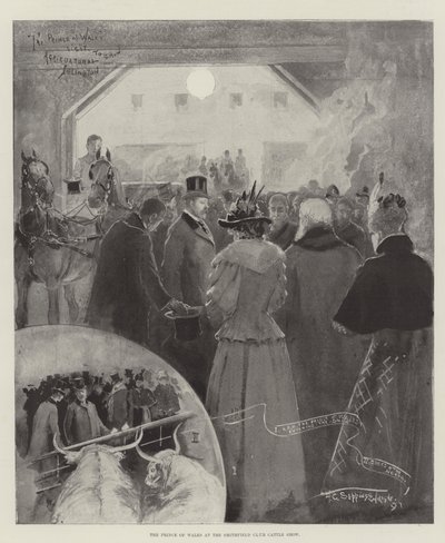 The Prince of Wales at the Smithfield Club Cattle Show by Henry Charles Seppings Wright